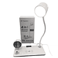 Lámpara de Escritorio con Cargador Inalámbrico 4 en 1 Blanco - Miniatura 2