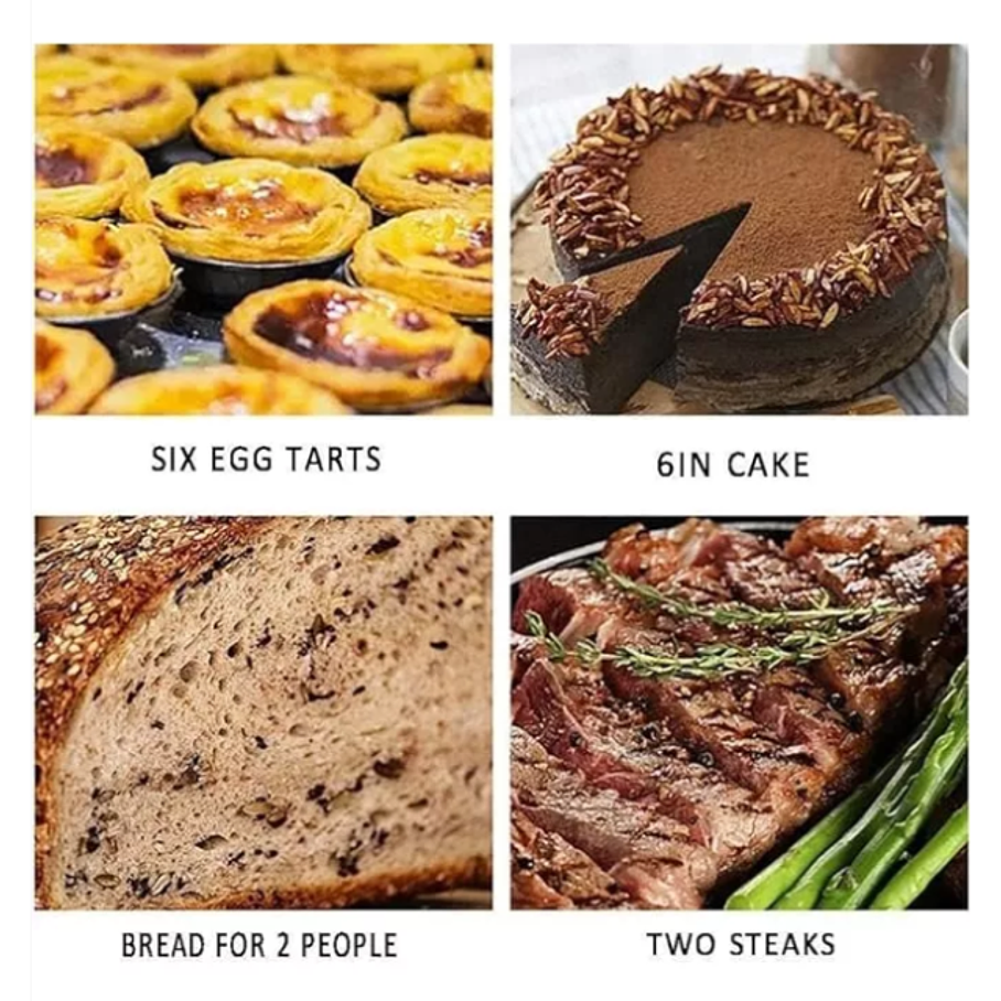 Mini Horno De Mesa Eléctrico 7L Portátil R5305W 4