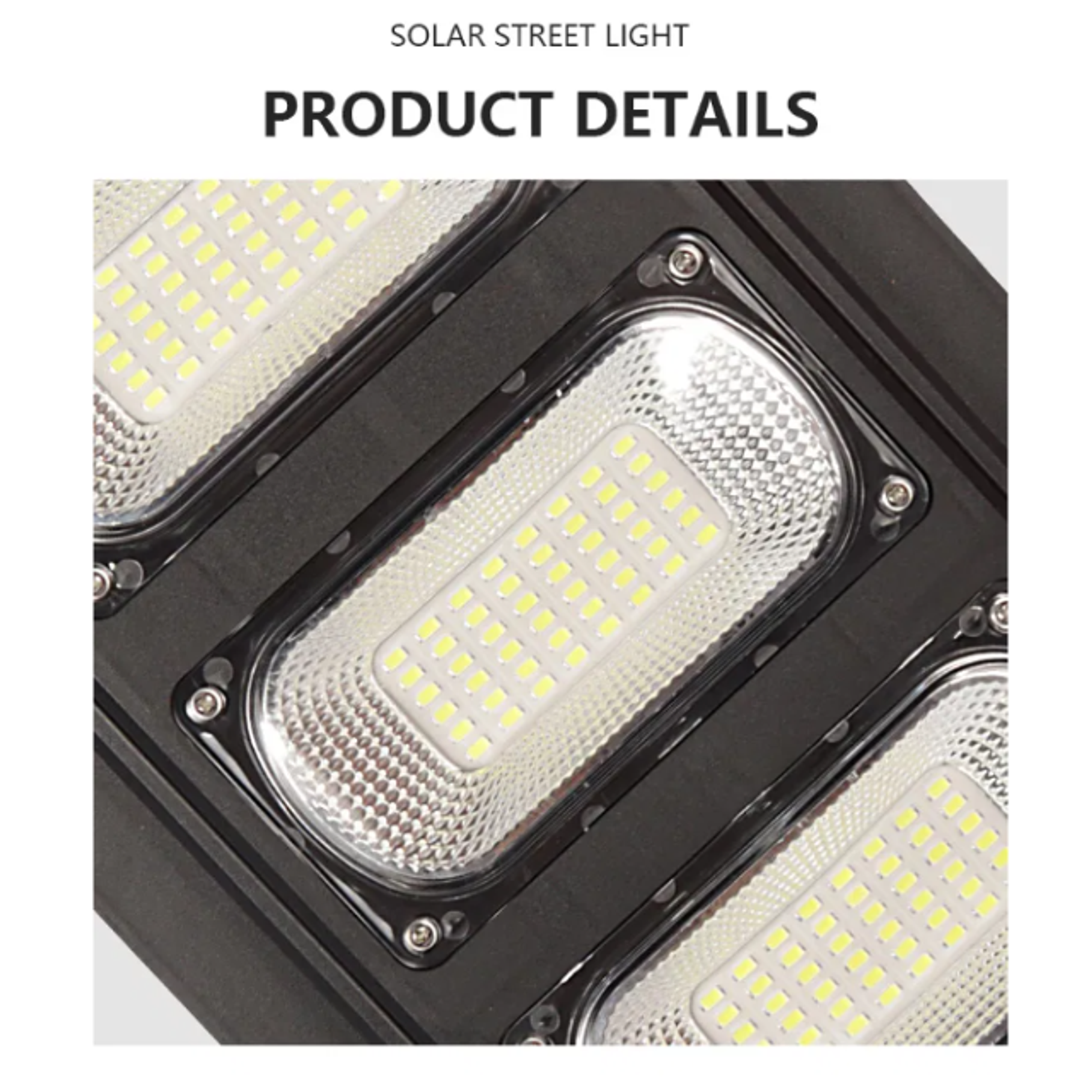 Lámpara Solar Luz de Calle JORTAN de 300W Con Tecnología LED 8