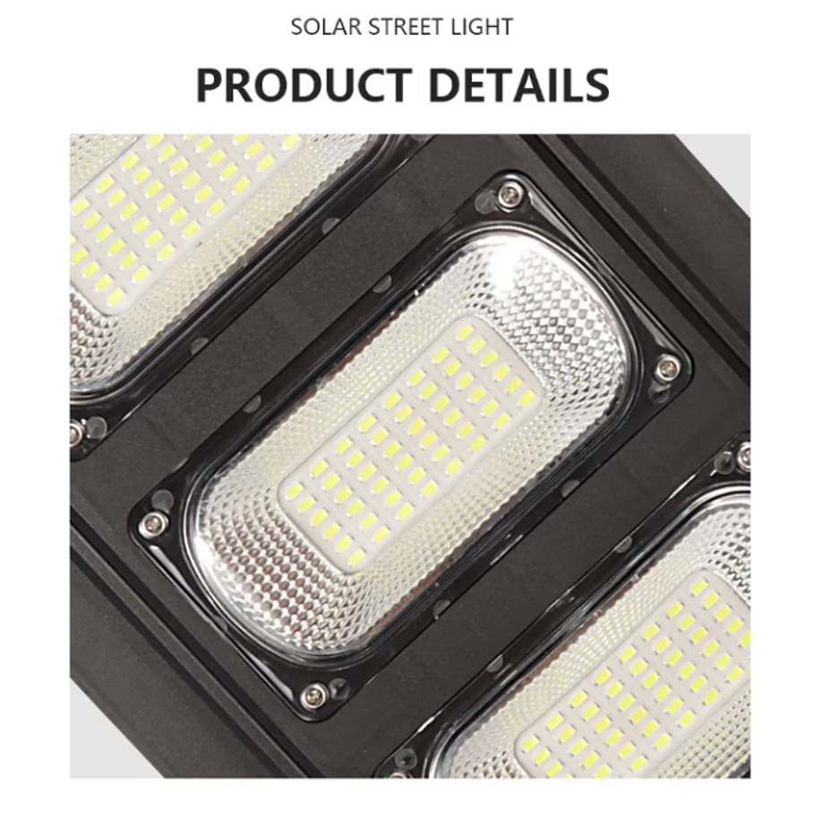 Lámpara Solar Luz de Calle JORTAN de 300W Con Tecnología LED 8