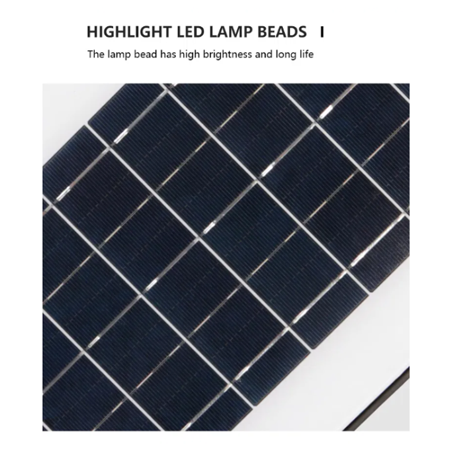 Lámpara Solar Luz de Calle JORTAN de 300W Con Tecnología LED 9