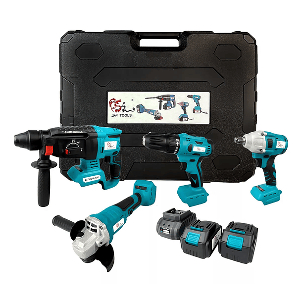 Kit De Herramientas Multifunción Con Batería 4 En 1 Sin Esco 6