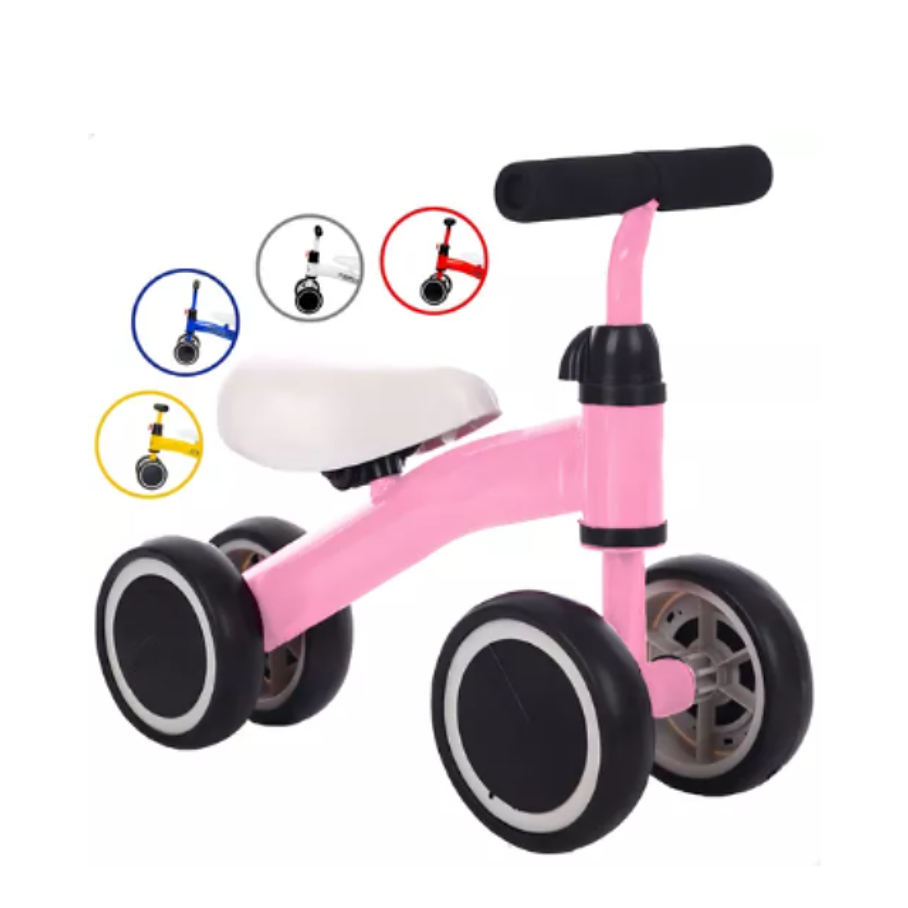 Bicicleta De Equilibrio Con 4 Ruedas, Juguete Para Caminar Para Niños 1