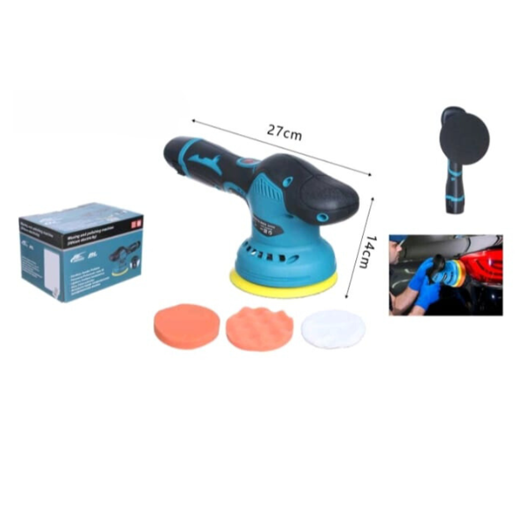 Pulidora Eléctrica Inalámbrica Para Coche 10