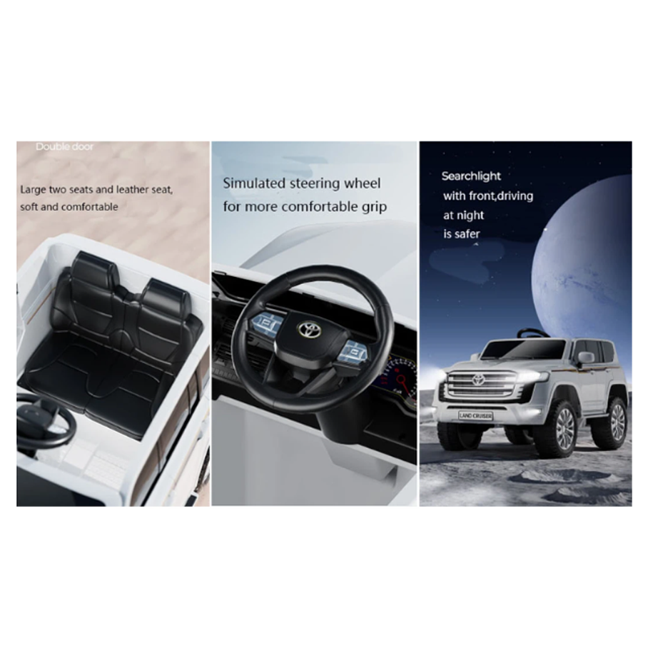 Camioneta Para Niño Land Cruiser Electrica 0-3 Años Control Remoto 6