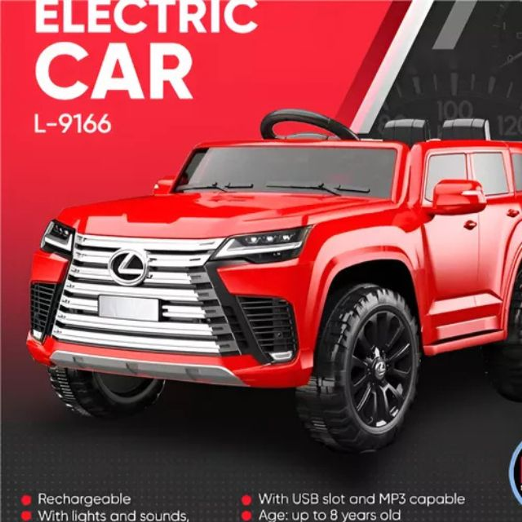 Camioneta Para Niños Lexus LX600 De 0-4Años Control Remoto 4