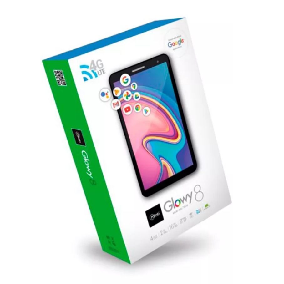 Tablet Mlab Glowy 8 Pulgadas 16gb Rom 2gb Rom 4g Lte Negro 6