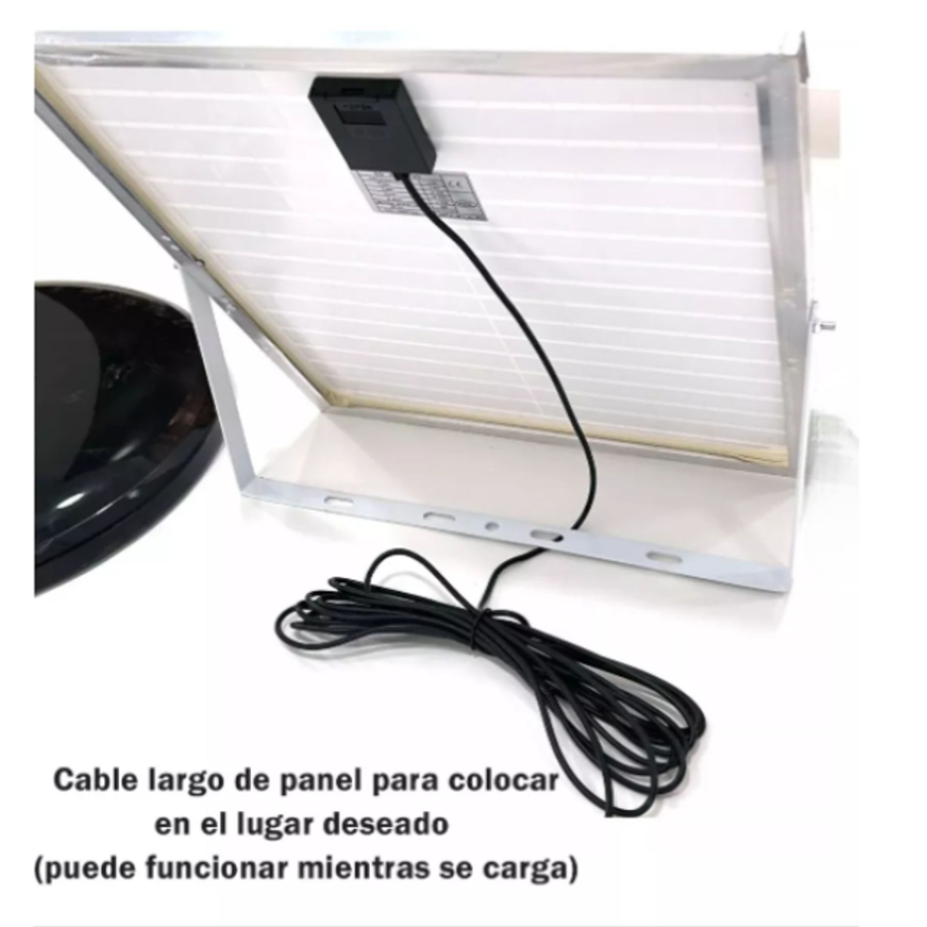 Ventilador Solar Plastico 5 Aspas 7