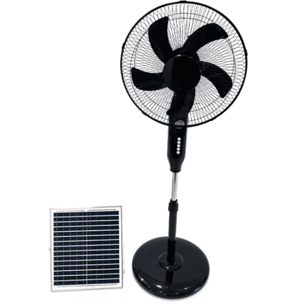 Pack 2 Ventilador Solar Plastico 5 Aspa  1