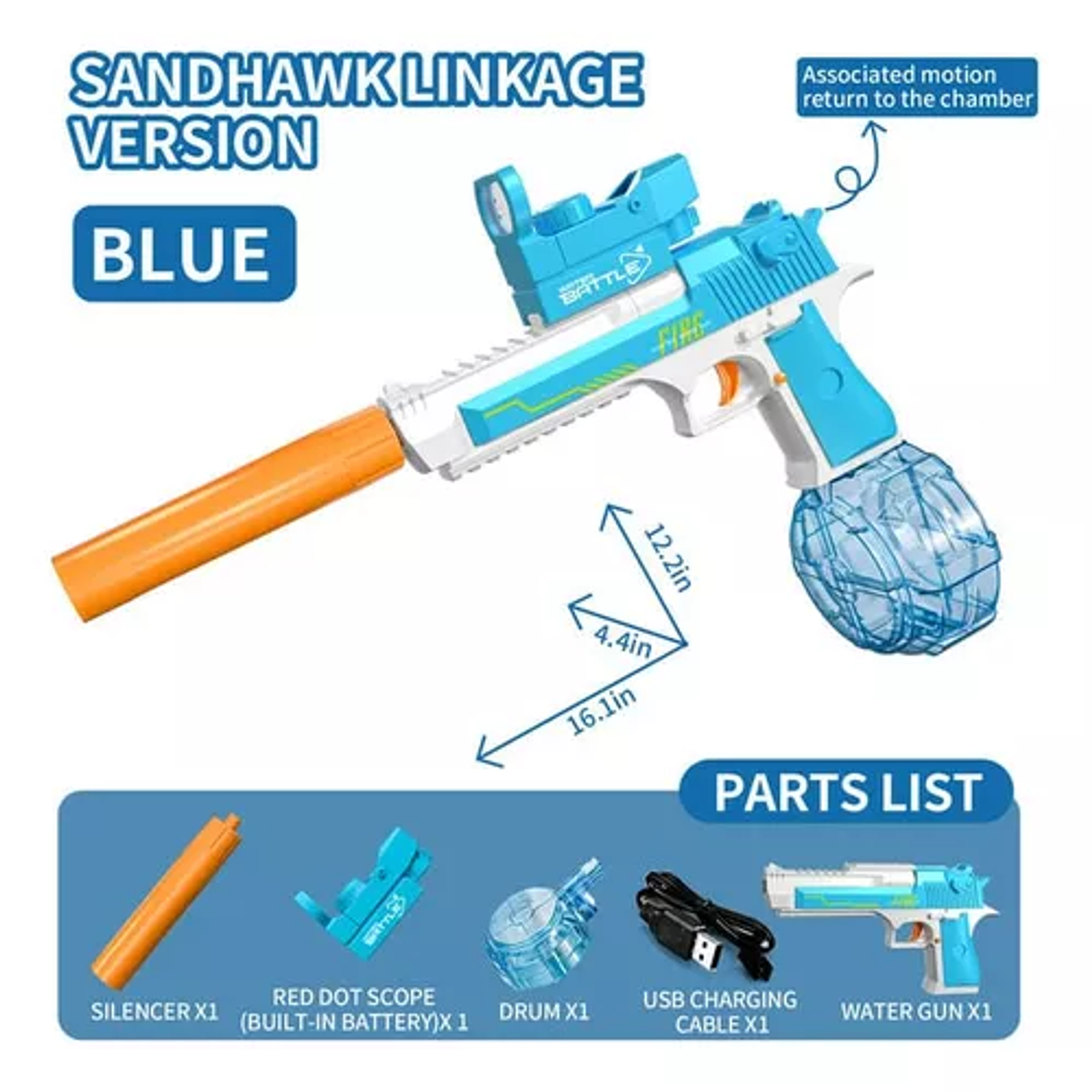 Pistola De Agua Desert Eagle  2