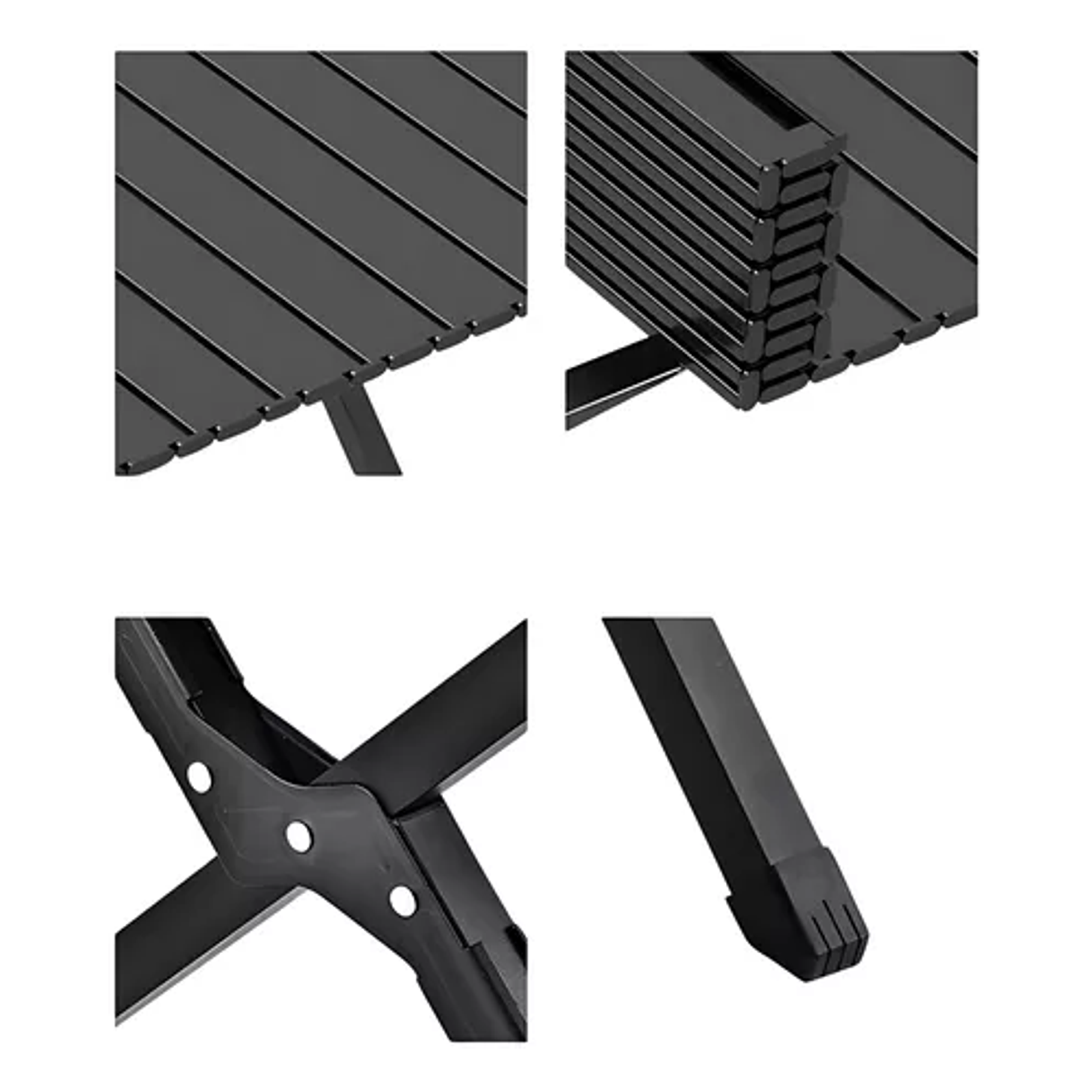 Mesa Plegable De Picnic Pequeña Negra 3