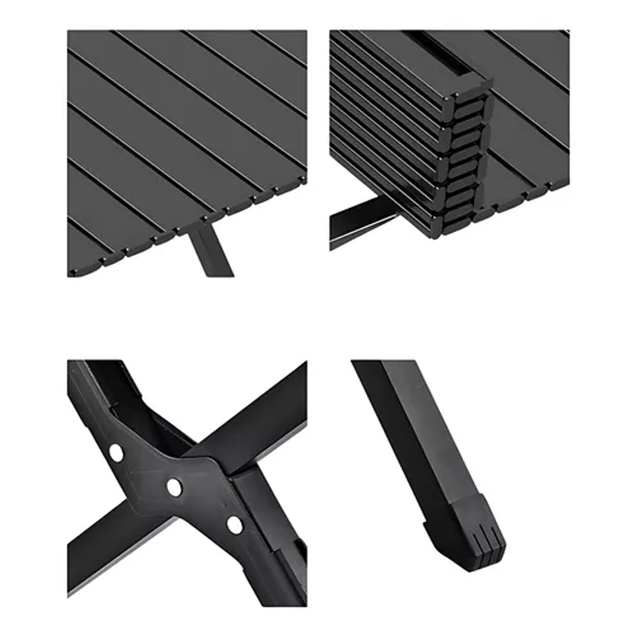 Mesa Plegable De Picnic Pequeña Negra 3