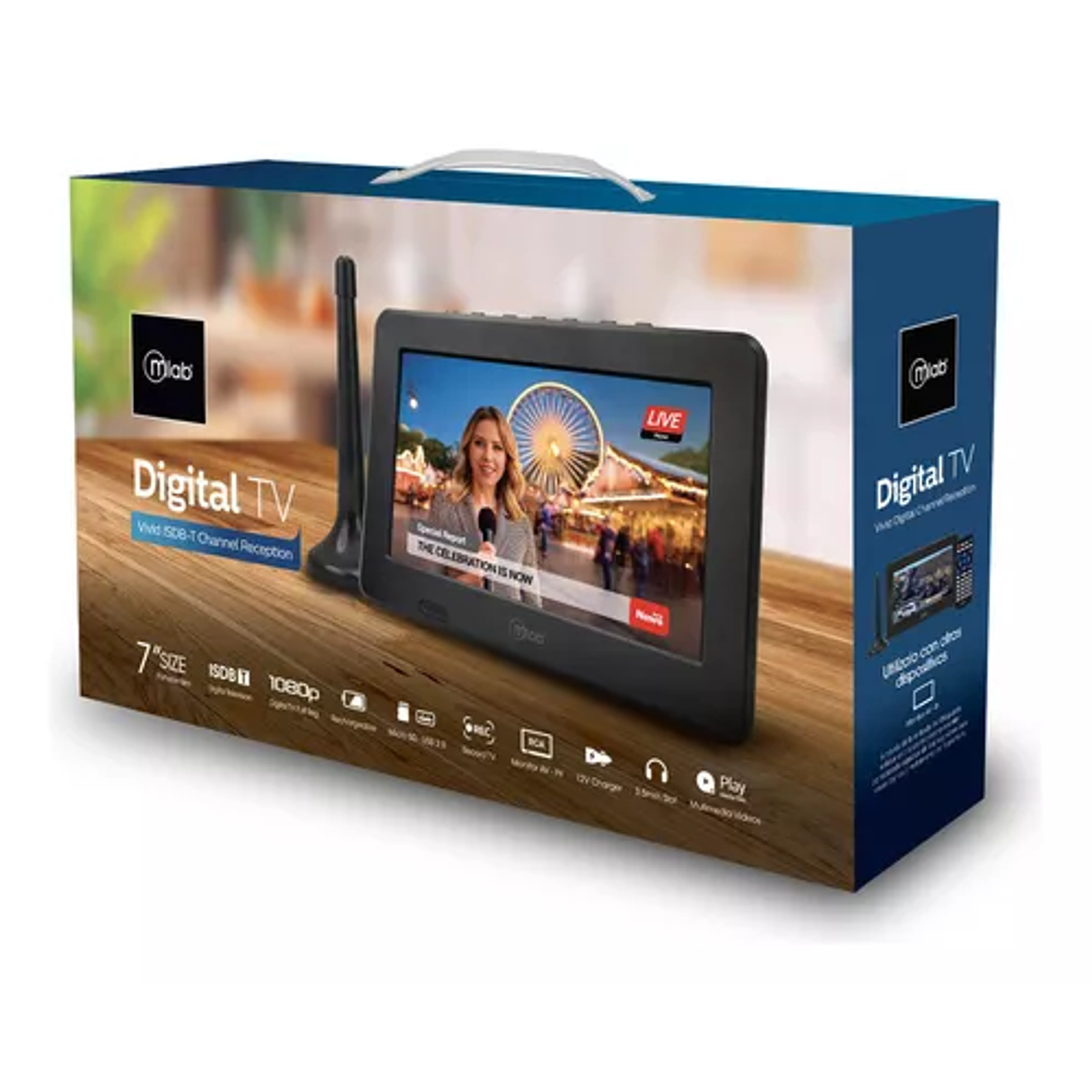 Mini Tv Mlab Portatil 7