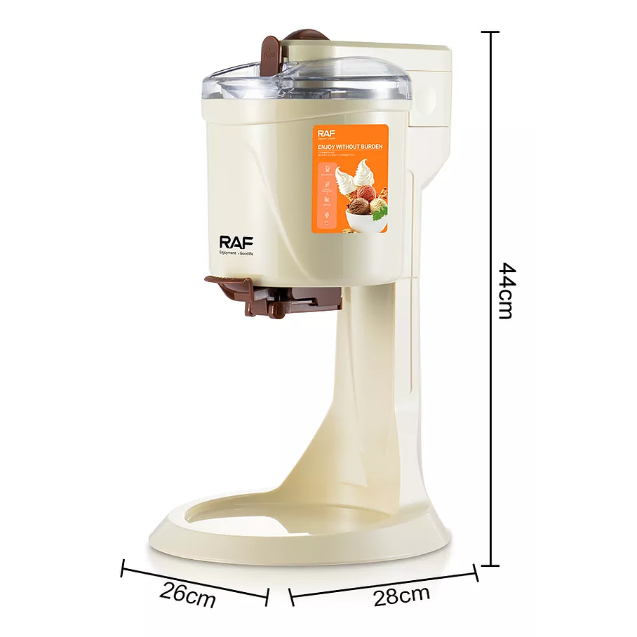 Maquina Para Hacer Helado Raf Potente Color Rojo 4