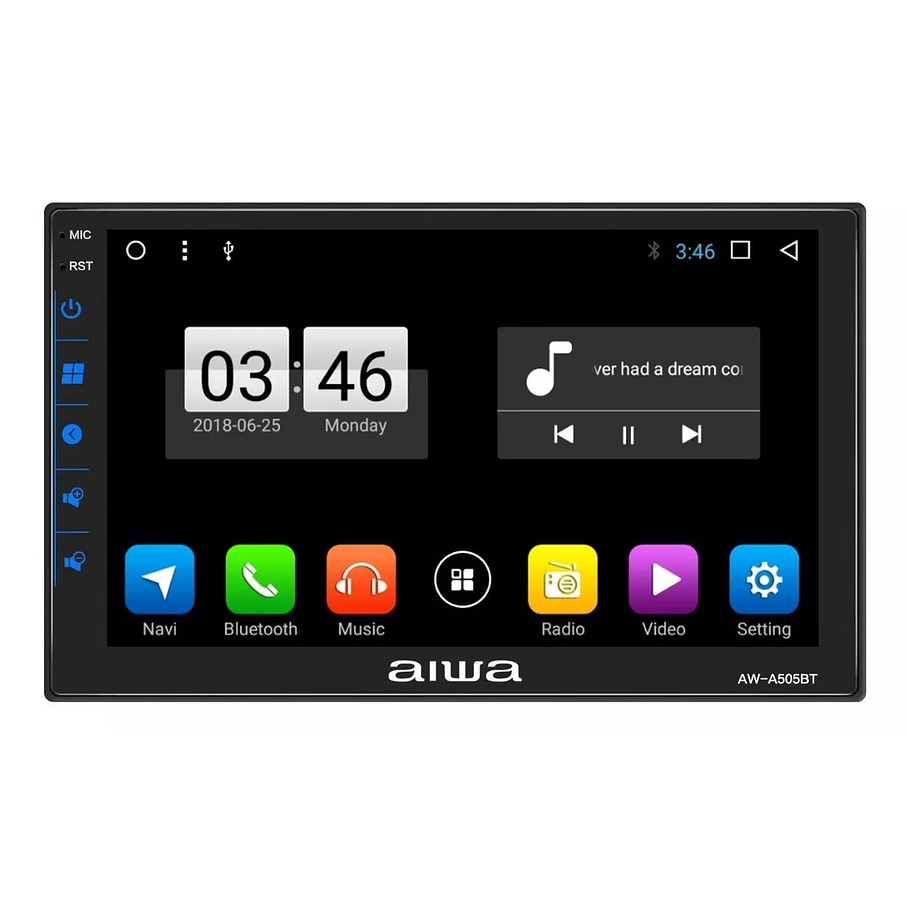 Radio Auto 2 Din Android Touch Hd De 7'' Aiwa Aw-a505bt 1