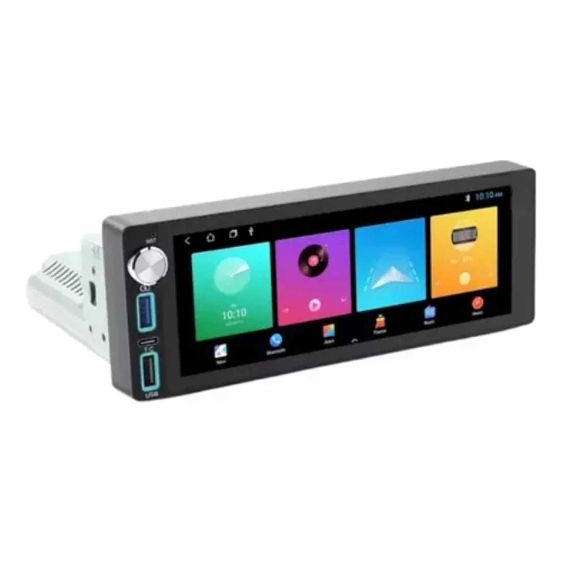 Radio Auto Android 1 Din Pantalla Tactil Aiwa Aw-a485bt Color Negro 2