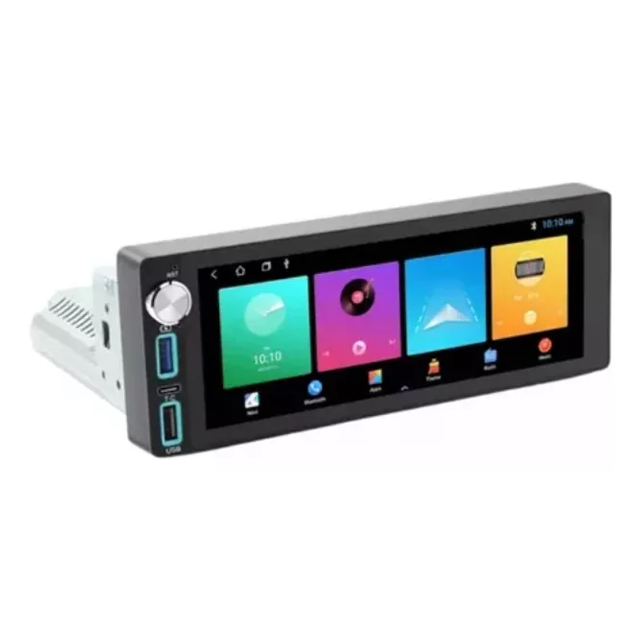 Radio Auto Android 1 Din Pantalla Tactil Aiwa Aw-a485bt Color Negro 2