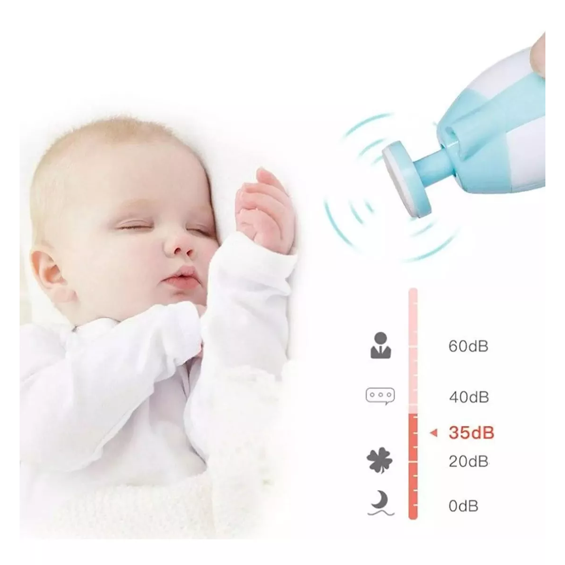 Torno Lima Para Uñas Cortador Eléctrico Para Bebes Con Luz 5