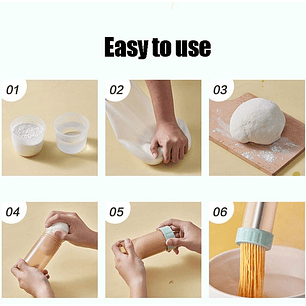 Maquina Para Pastas Electrica Recargable Fideos 6 Tipos