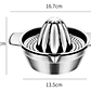 Exprimidor De Cítricos Acero Inoxidable Con Colador Manual - Miniatura 7
