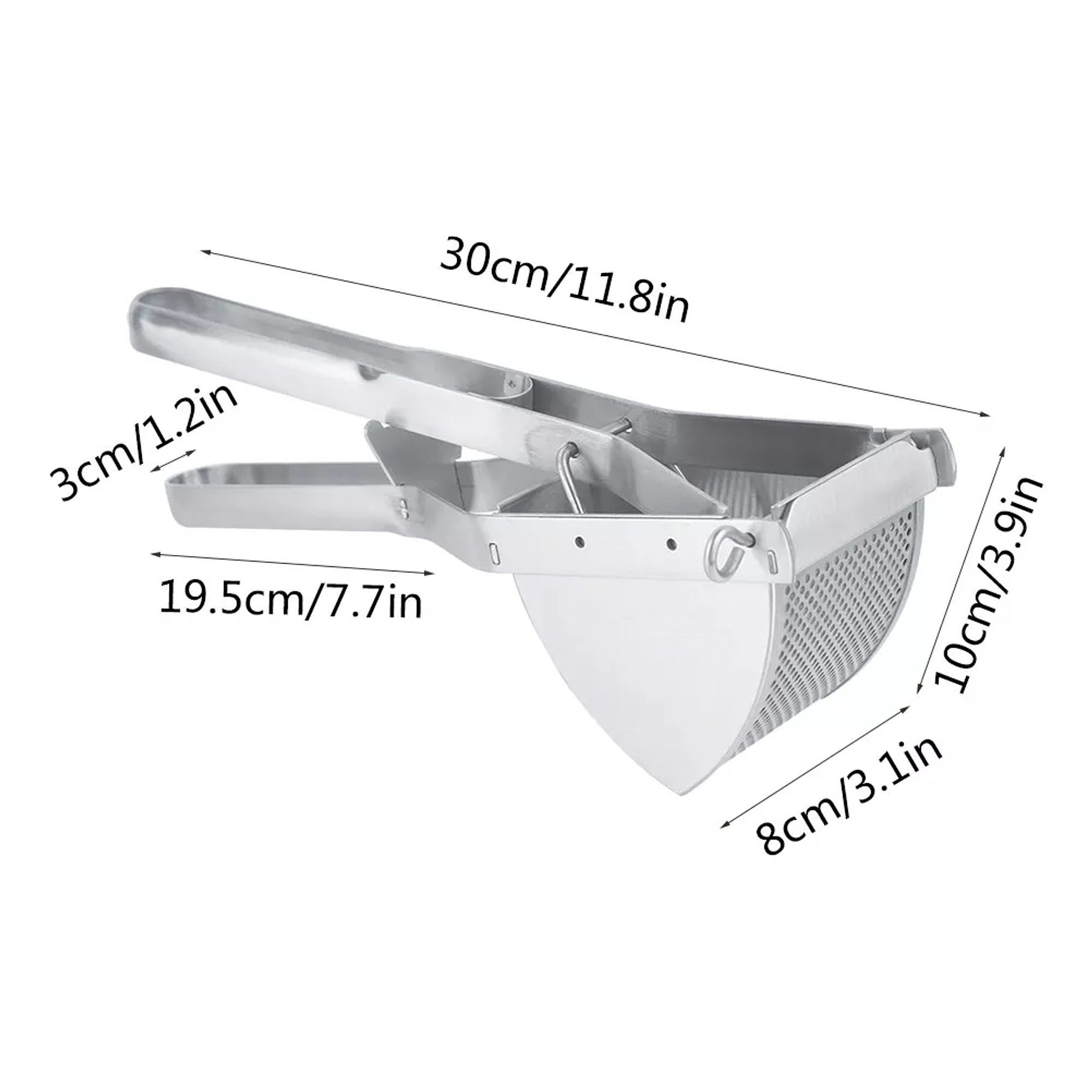 Exprimidor De Patatas Multifuncional Manual De Acero Inoxida 3