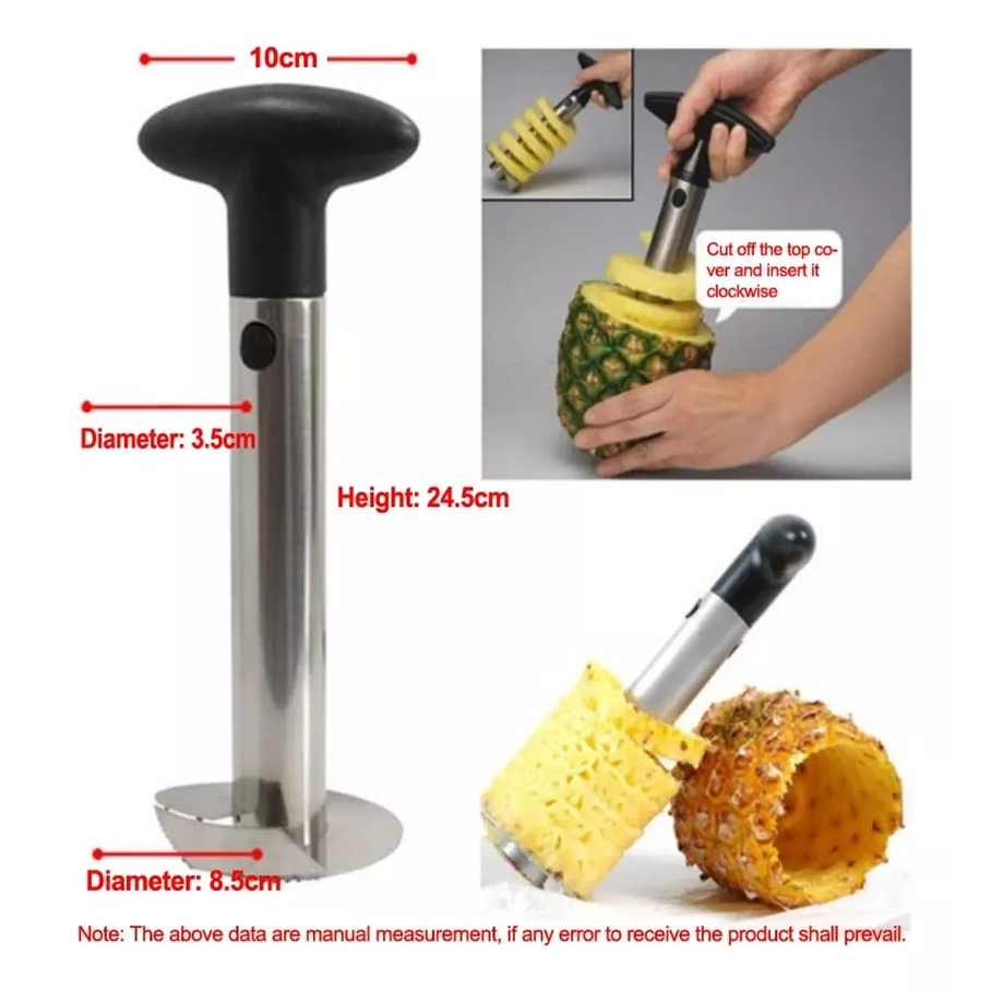 Cortador Manual De Piña Acero Inoxidable Pelador Fruta 6