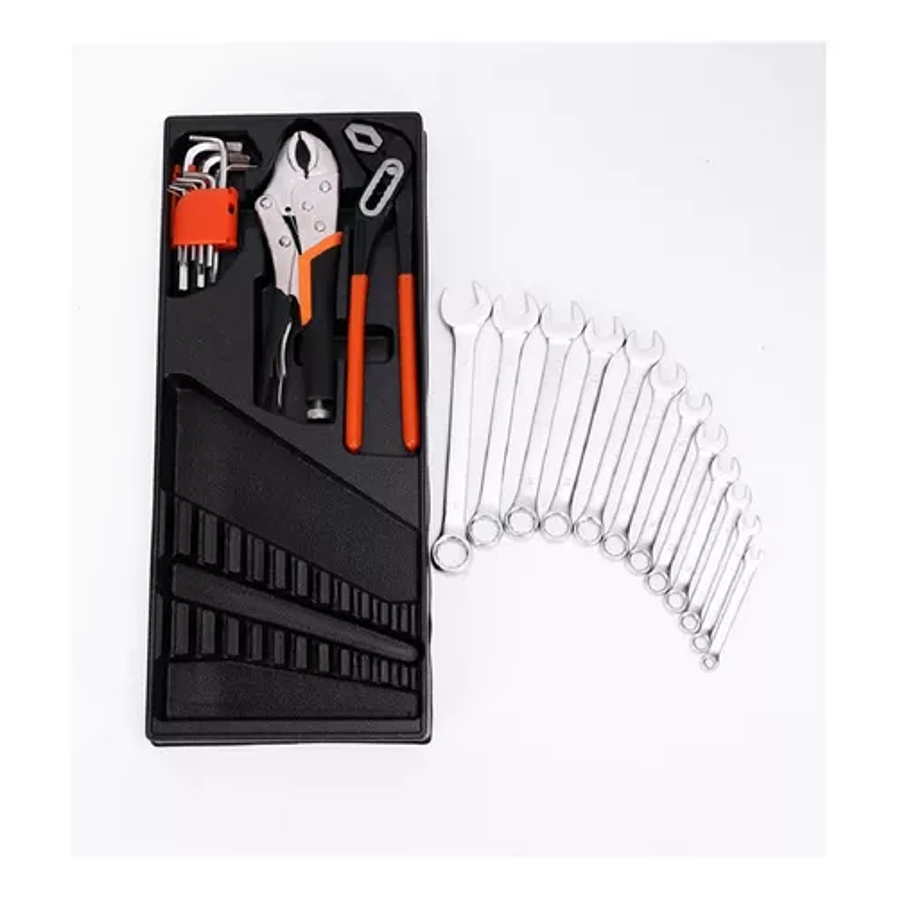 Caja Metálica Plegable Portátil Set 85 Pcs Herramientas Auto Color Naranja 3