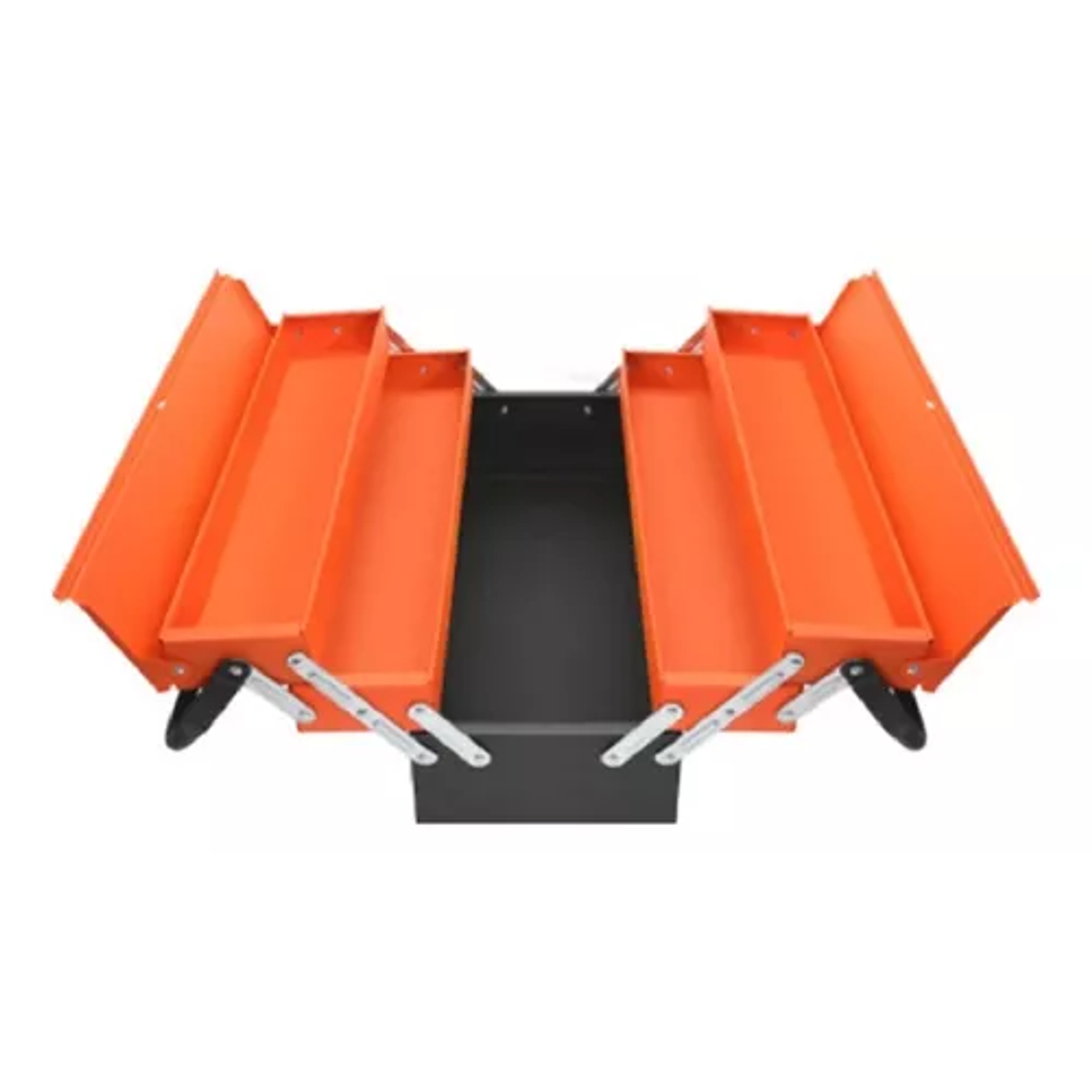 Caja Metálica Plegable Portátil Set 85 Pcs Herramientas Auto Color Naranja 2