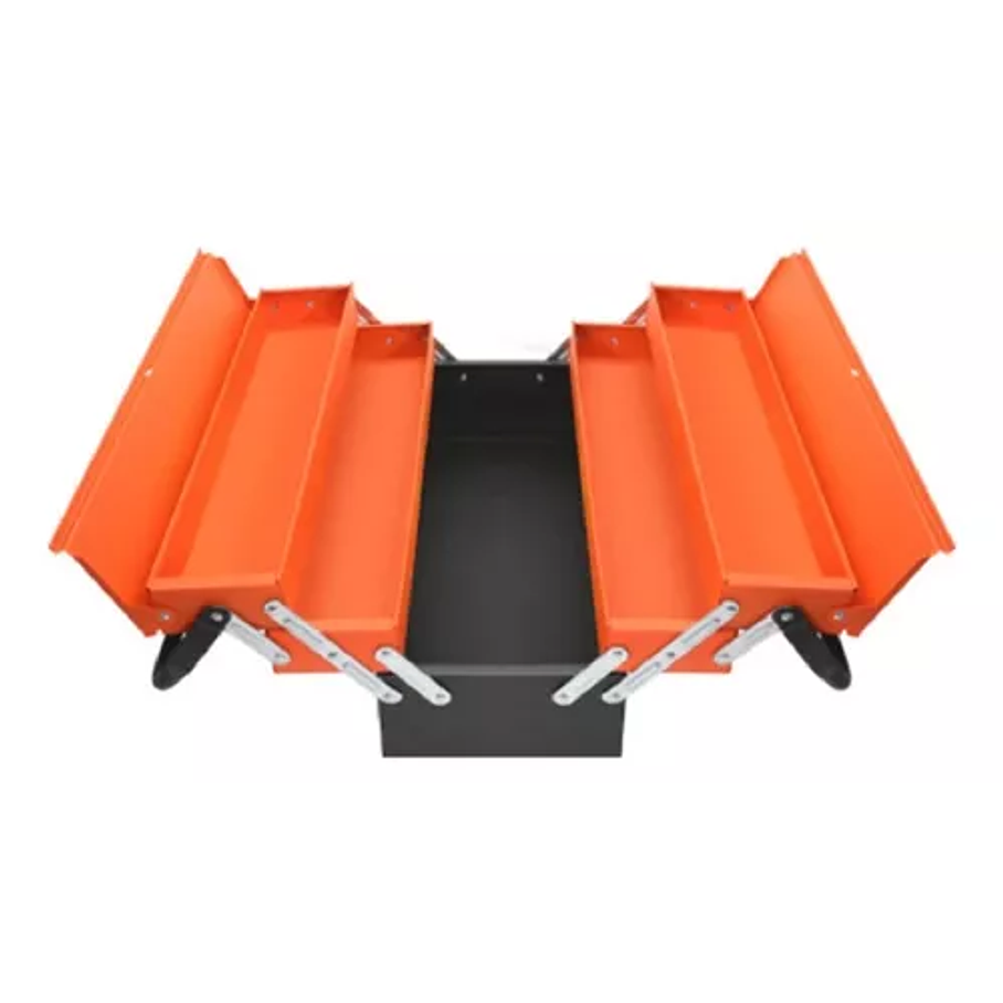 Caja Metálica Plegable Portátil Set 85 Pcs Herramientas Auto Color Naranja 2