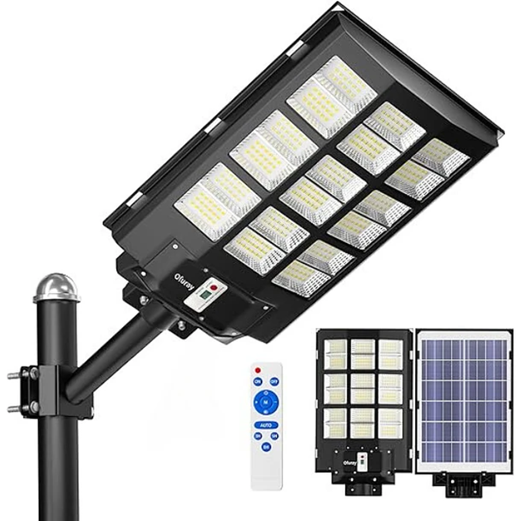 Foco Solar Posta 2000 W Para Estacionamientos Canchas Calles Patios Muelle 5
