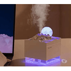 Humidificador Vaporizador Ultrasonico Ambiente Esterilizado Lunas Meteorito + Esencias 3