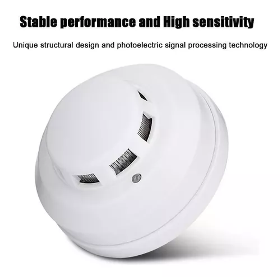 Pack 5 unidades Detector De Humo Alarma Casa Sensor Contra Incendio Seguridad 4