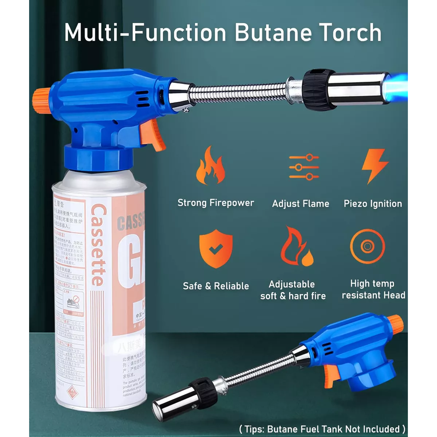 Antorcha Mejorada Para Parrilla Y Cocina, Soplete De Butano 6