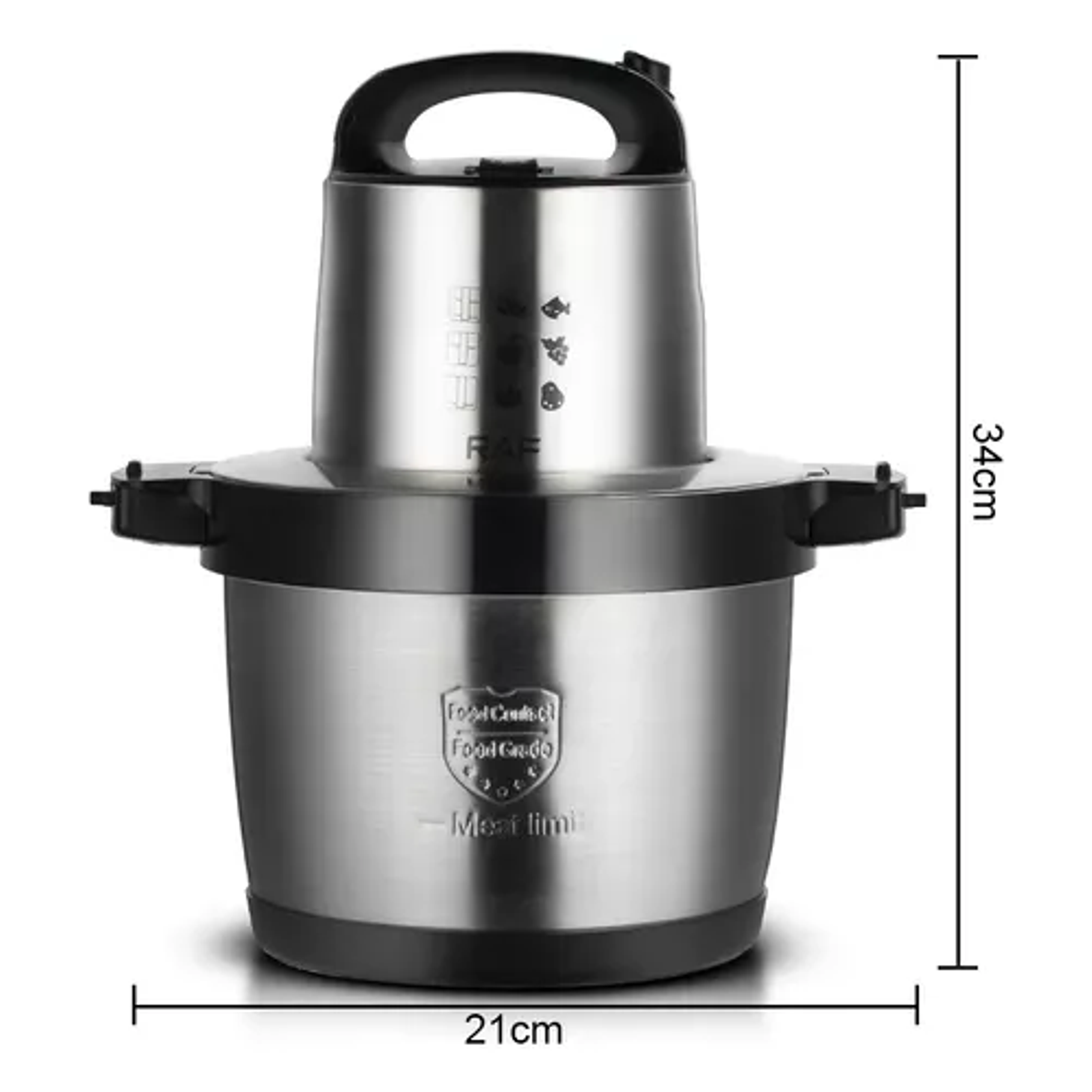 Procesador De Alimentos Electrico Profesional 10 Litros RAF R.7723 3