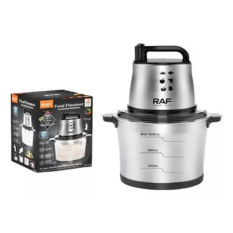 Procesador De Alimentos Electrico Profesional 10 Litros RAF R.7723 6