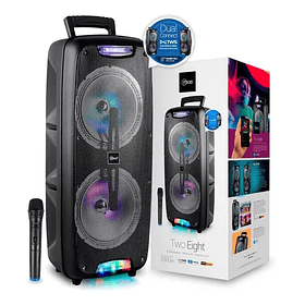 Parlante Mlab Two Eight 8 Pulgadas Bluetooth 3500w Pmpo Negro