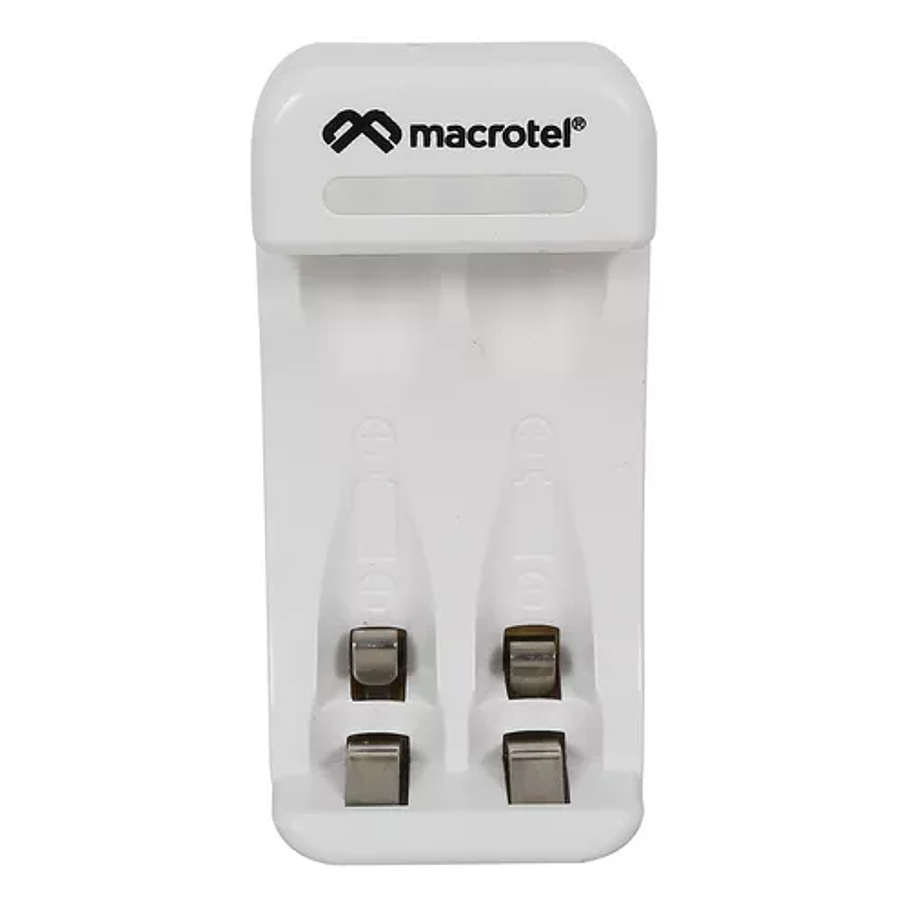 Cargador Pilas Macrotel + 2 Pilas Aa 2500mha Recargable 668 4