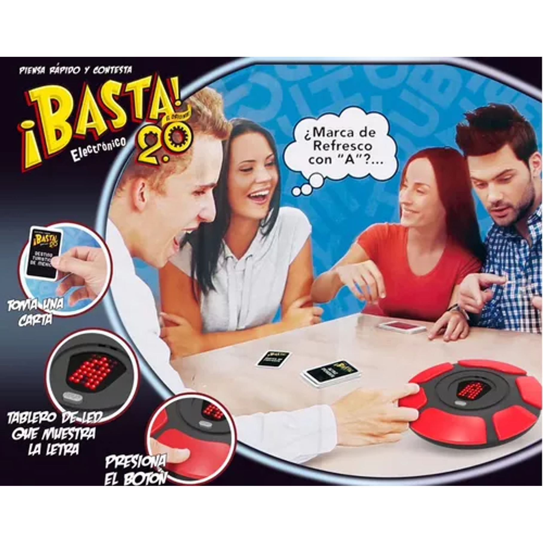 Juego De Mesa Basta 2.0 Clásica Español Electrico Familiar 4