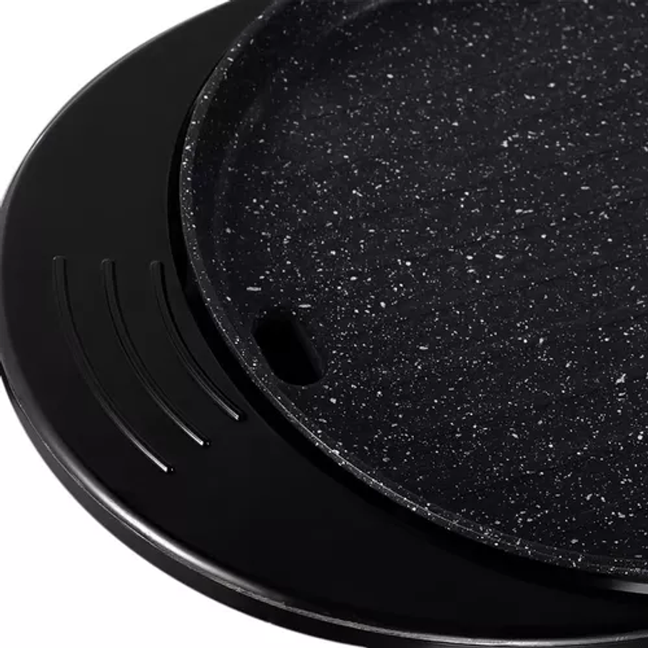 Parrilla eléctrica 2x1 con doble sartén y doble control 3