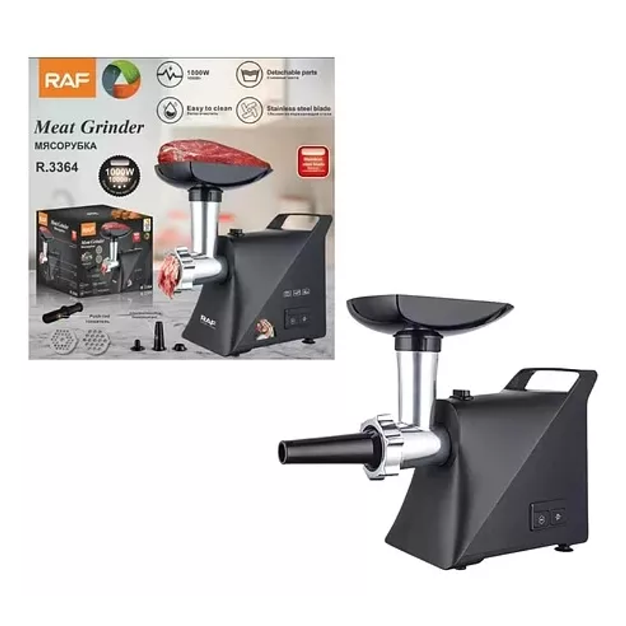 Máquina Moledora De Carne 1000w Raf R.3364 Potente 1,3 hp 1