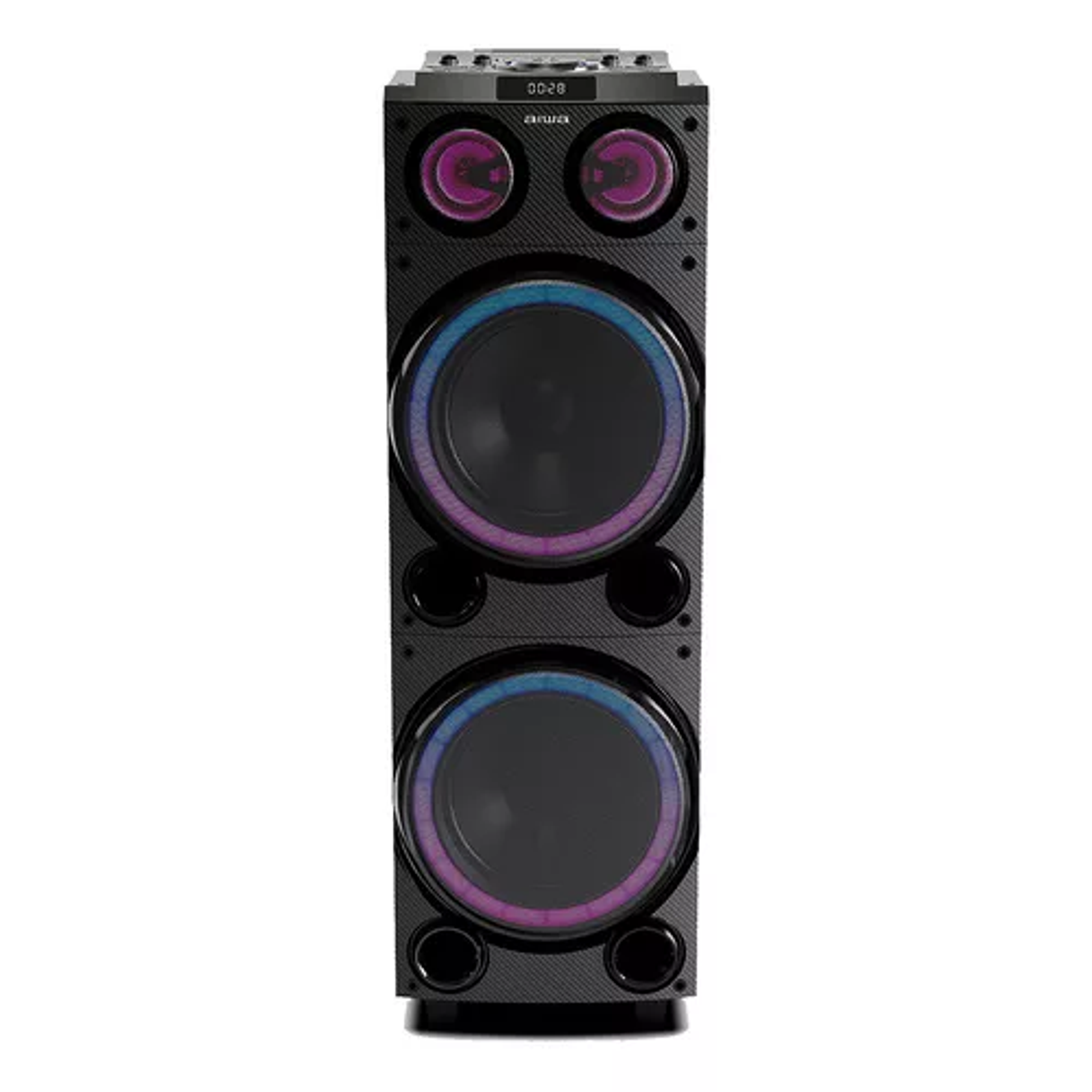 Parlante Karaoke Bluetooth Radio Fm Aiwa 50w X2 Aw-poc14 Color Negro 1