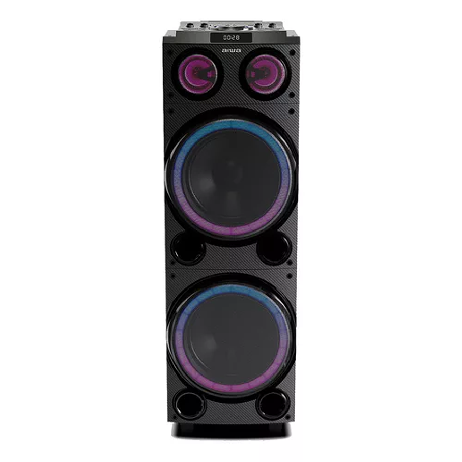 Parlante Karaoke Bluetooth Radio Fm Aiwa 50w X2 Aw-poc14 Color Negro 1