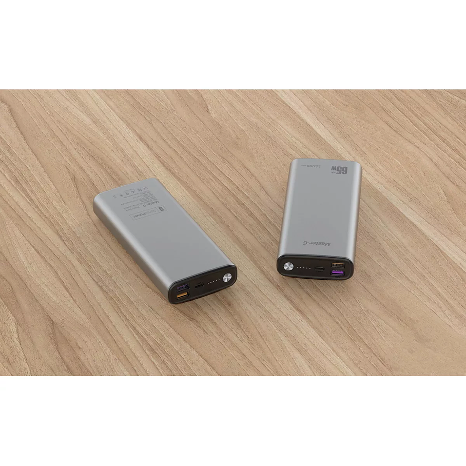 Cargador Portátil Master G 20000 Mah Pd 65w Quick Charge Color Gris 3