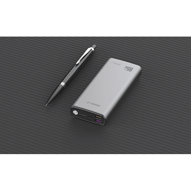 Cargador Portátil Master G 20000 Mah Pd 65w Quick Charge Color Gris 4