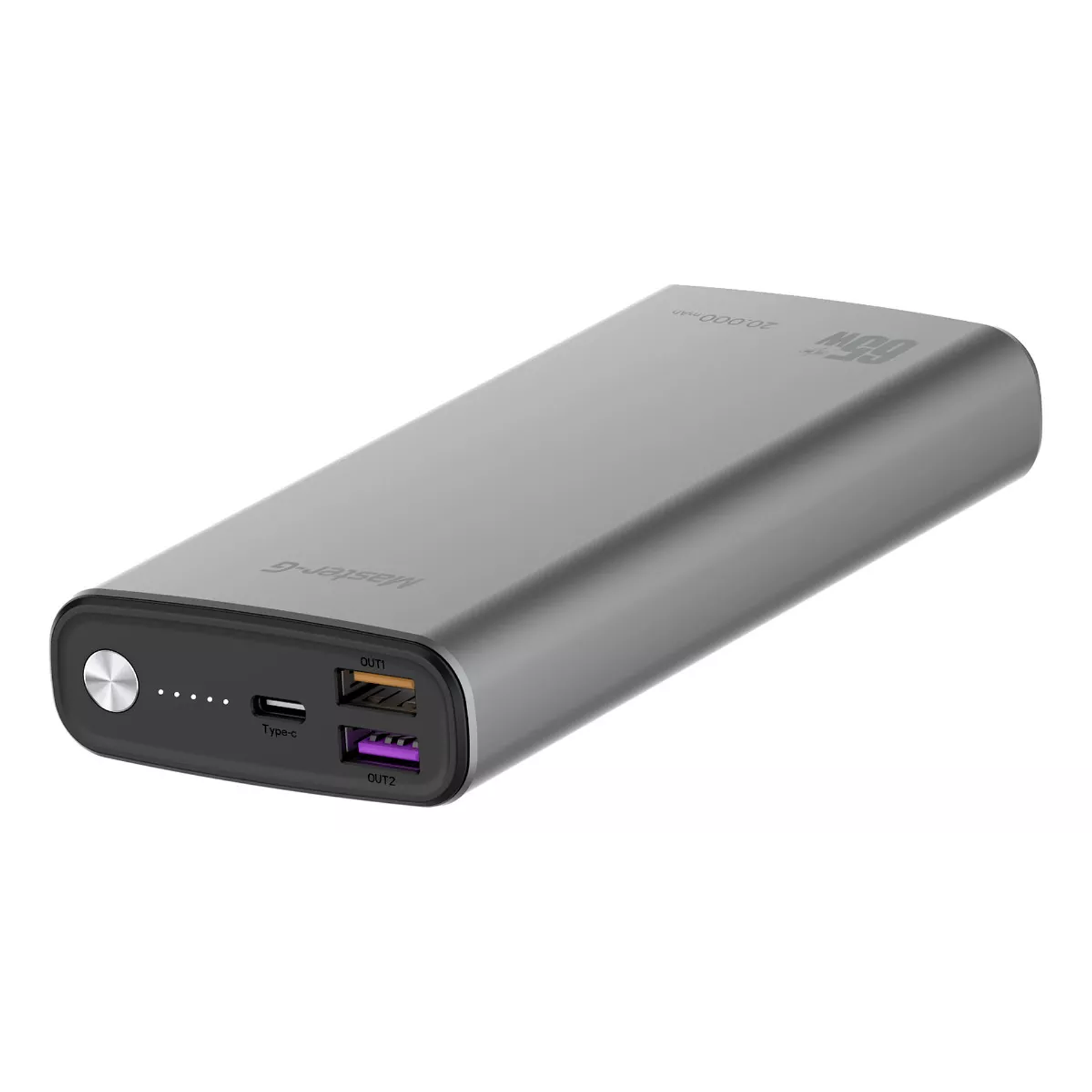Cargador Portátil Master G 20000 Mah Pd 65w Quick Charge Color Gris 2