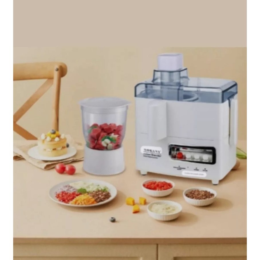 Procesador Extractor De Alimentos Licuadora Sokany 4 En 1 6