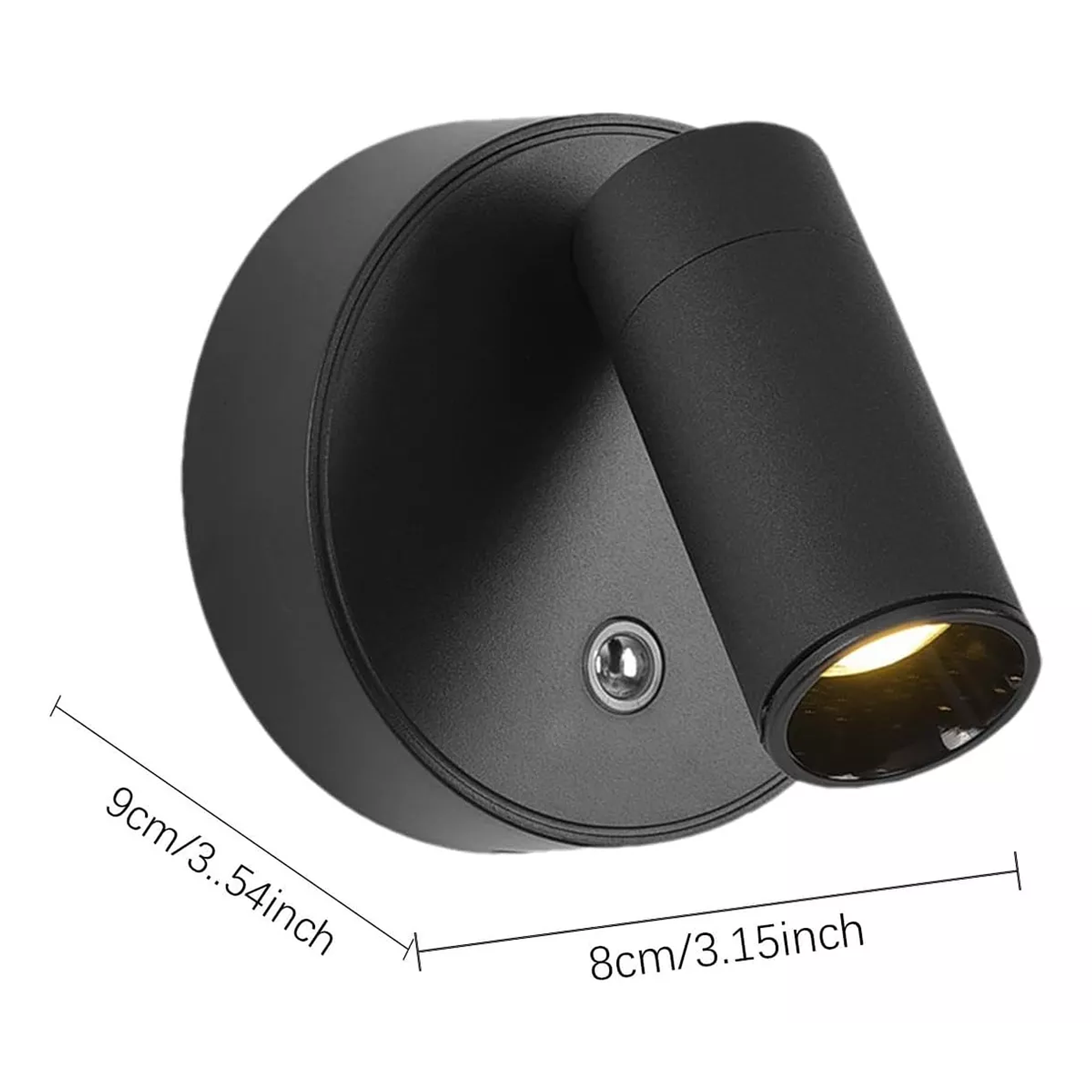 Lampara Magnetica Usb Recargable Lampara Pared Iluminacion Color Negro 2