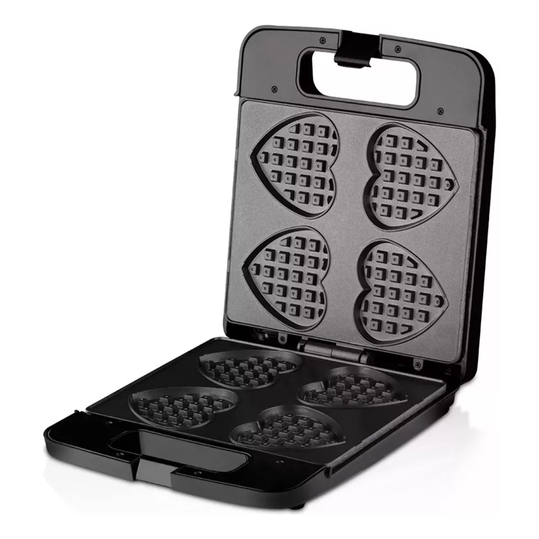 Maquina Wafflera En Forma De Corazón Raf.530 1400w 4 Waffles 2
