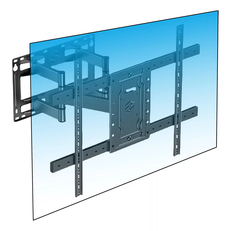 Soporte de TV Grande de Hasta 100 Pulgadas y 60 kg Articulado Color Negro D10 1