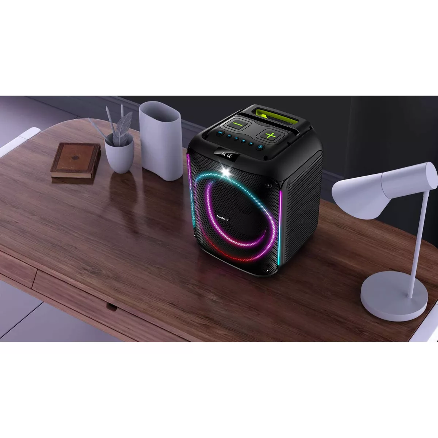 Parlante Bluetooth Modo Karaoke 8 Con Bt 5.0 Mgscratch Color Negro 6